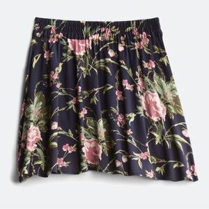 NEW VERO MODA Devora Skirt navy and pink floral